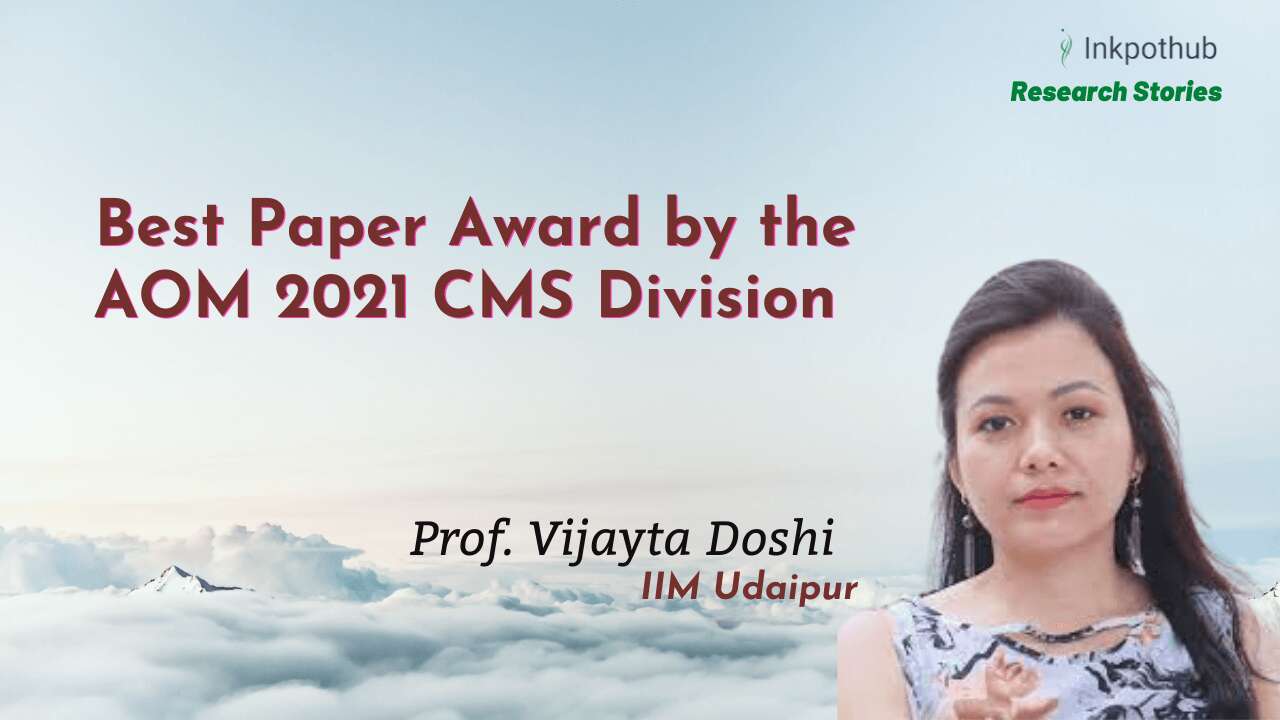 Prof. Vijayta Doshi at IIM Udaipur