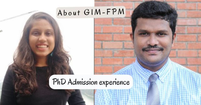 PhD Admission experience